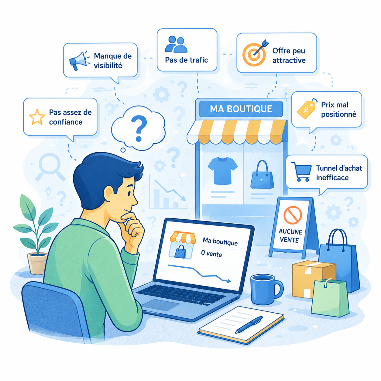 Pourquoi ma boutique en ligne ne vend pas ?