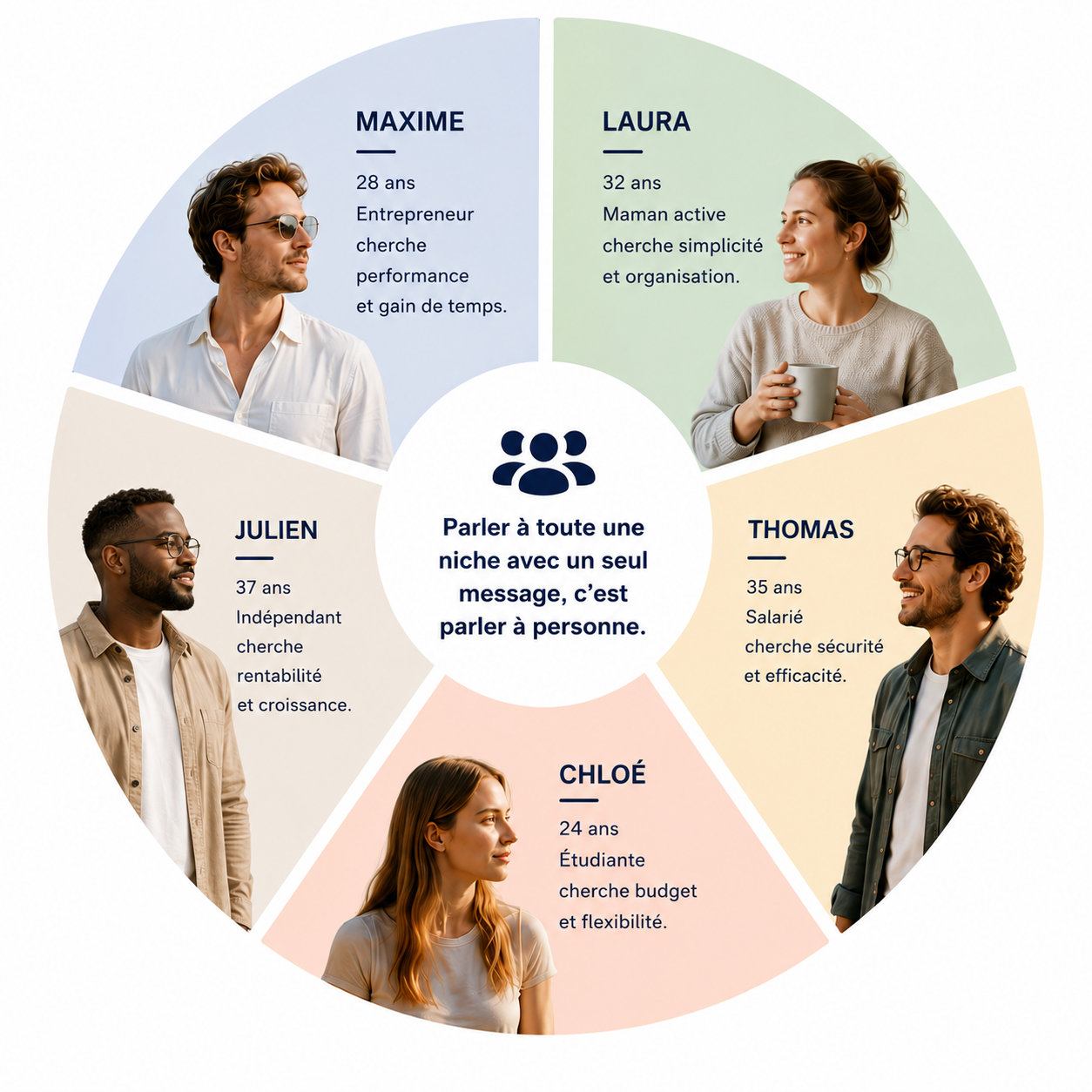 Schéma explicatif de l’importance du persona